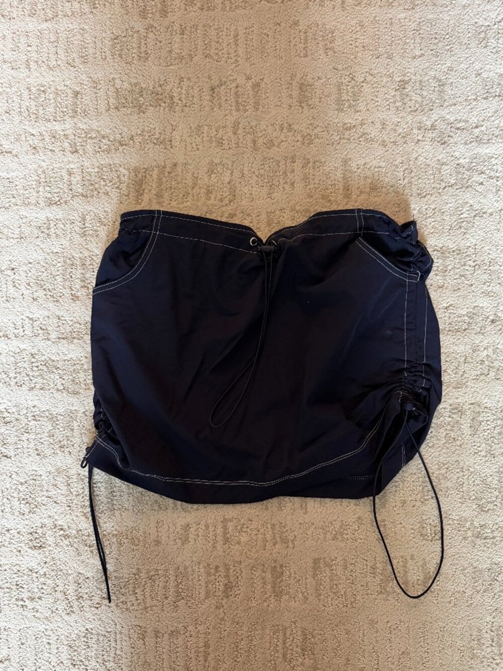 Womens Blue drawstring skirt